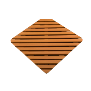 Душевой поддон Ceruttispa  Q91 Деревянная решётка квадратная